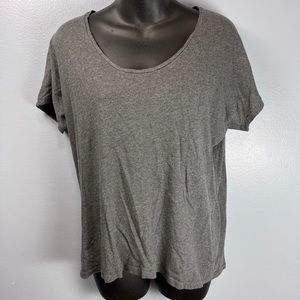 Everlane Gray Pika Cotton Scoop Neck T-shirt Size L